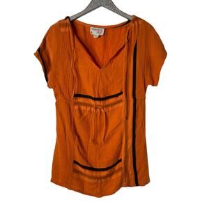 Ace & Jig Orange Dress Drawstring Waist